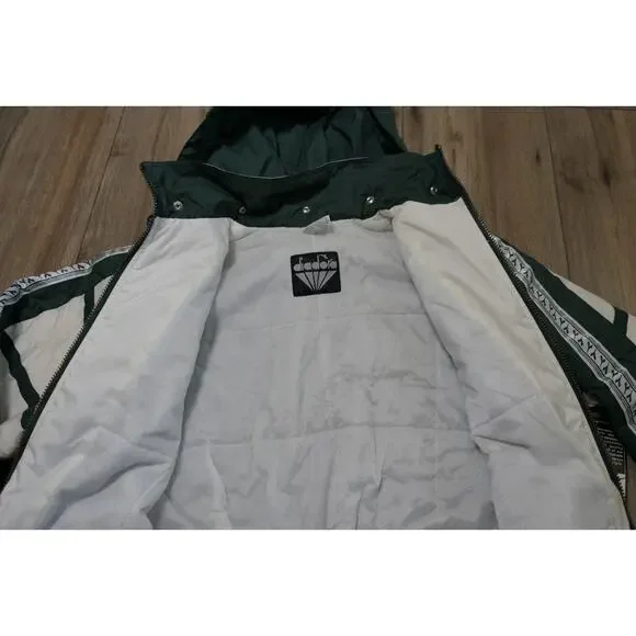 NWT Vintage 90s DIADORA Polyester Youth Large Soccer Jacket w/Removeable Hood